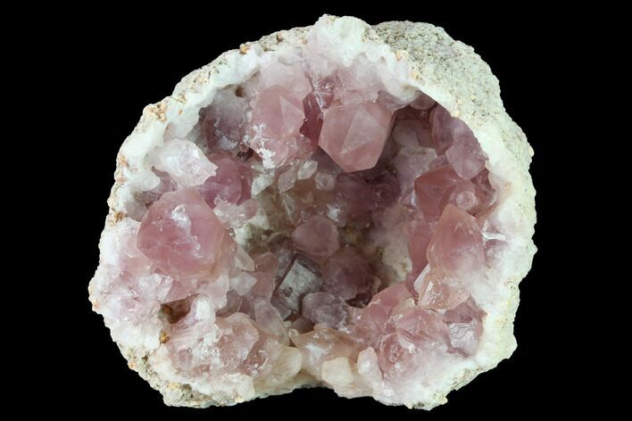 Sparkly, Pink Amethyst Geode Half - Argentina #170163